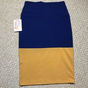 NWT Lularoe colorblock pencil skirt size XS